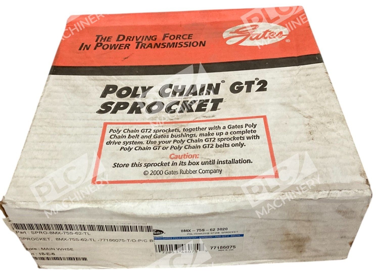 Gates 8MX-75S-62 3020 - Gates Poly Chain GT2 Sprocket 8MX-75S-62 3020
