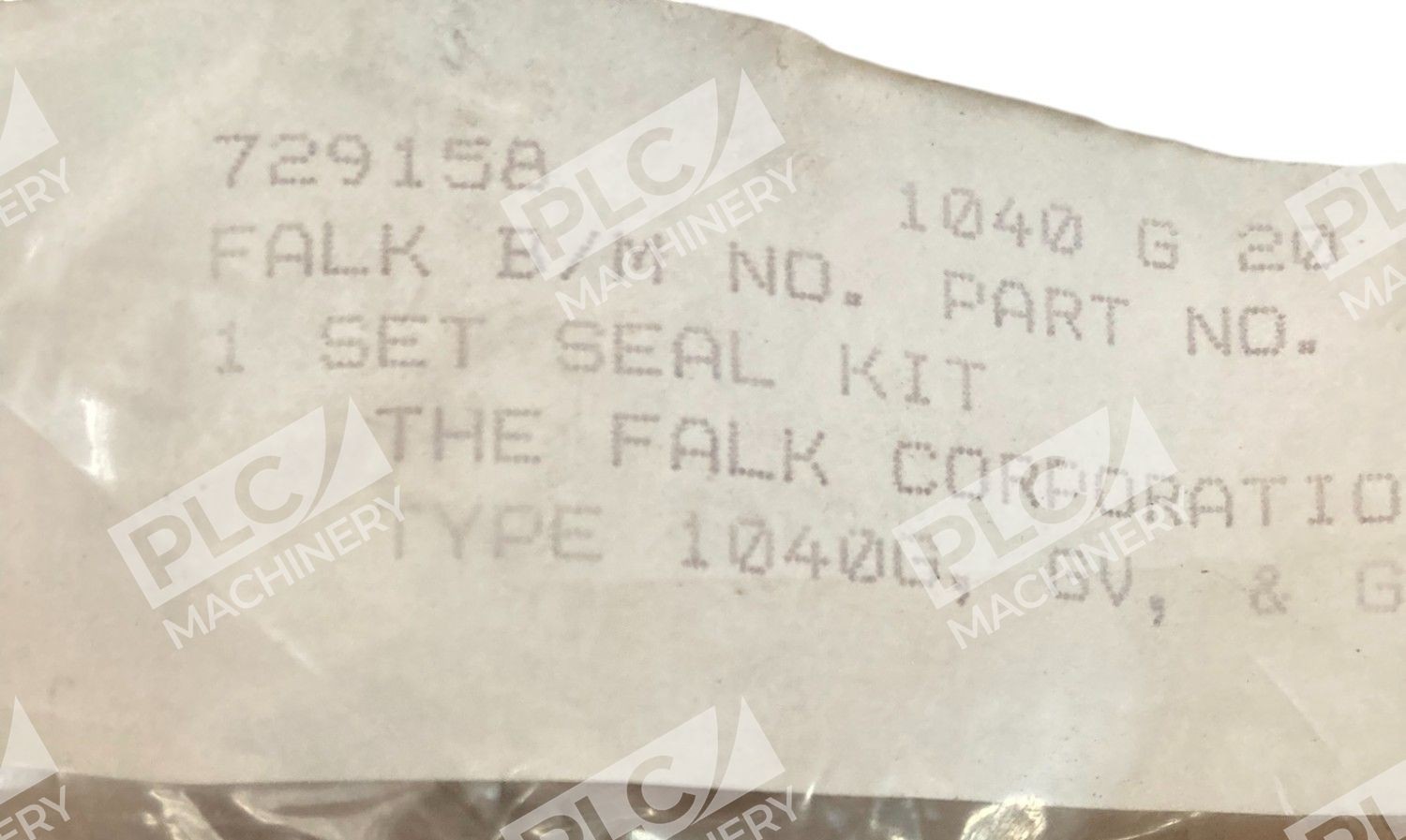 Falk B/M Type 1040G GV GL 20 1040 G 20 Seal Kit 1040G20 729158 - Image 4