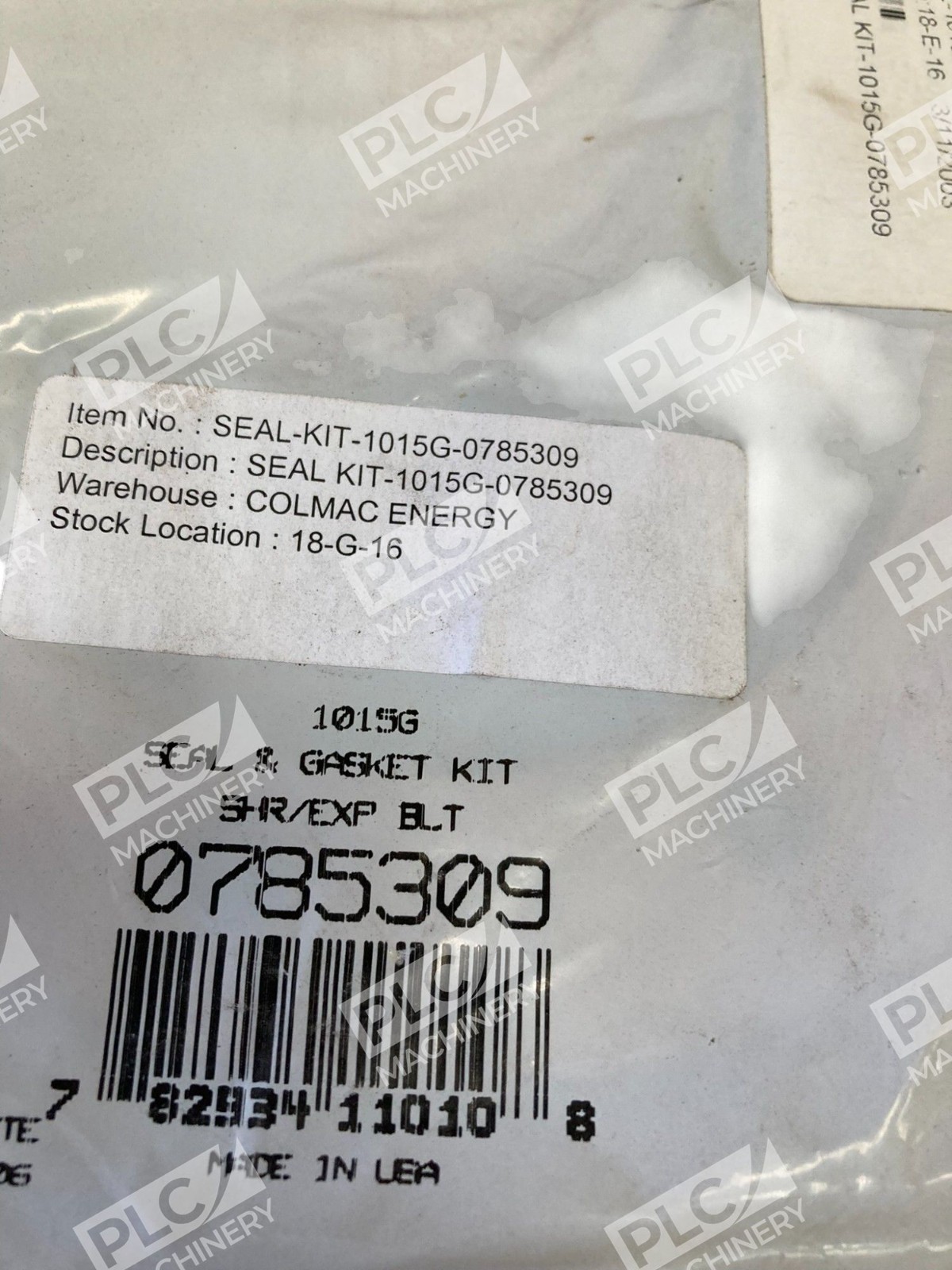 Rexnord Seal Kit SHR/EXP BLT 1015G 0785309 - Image 3