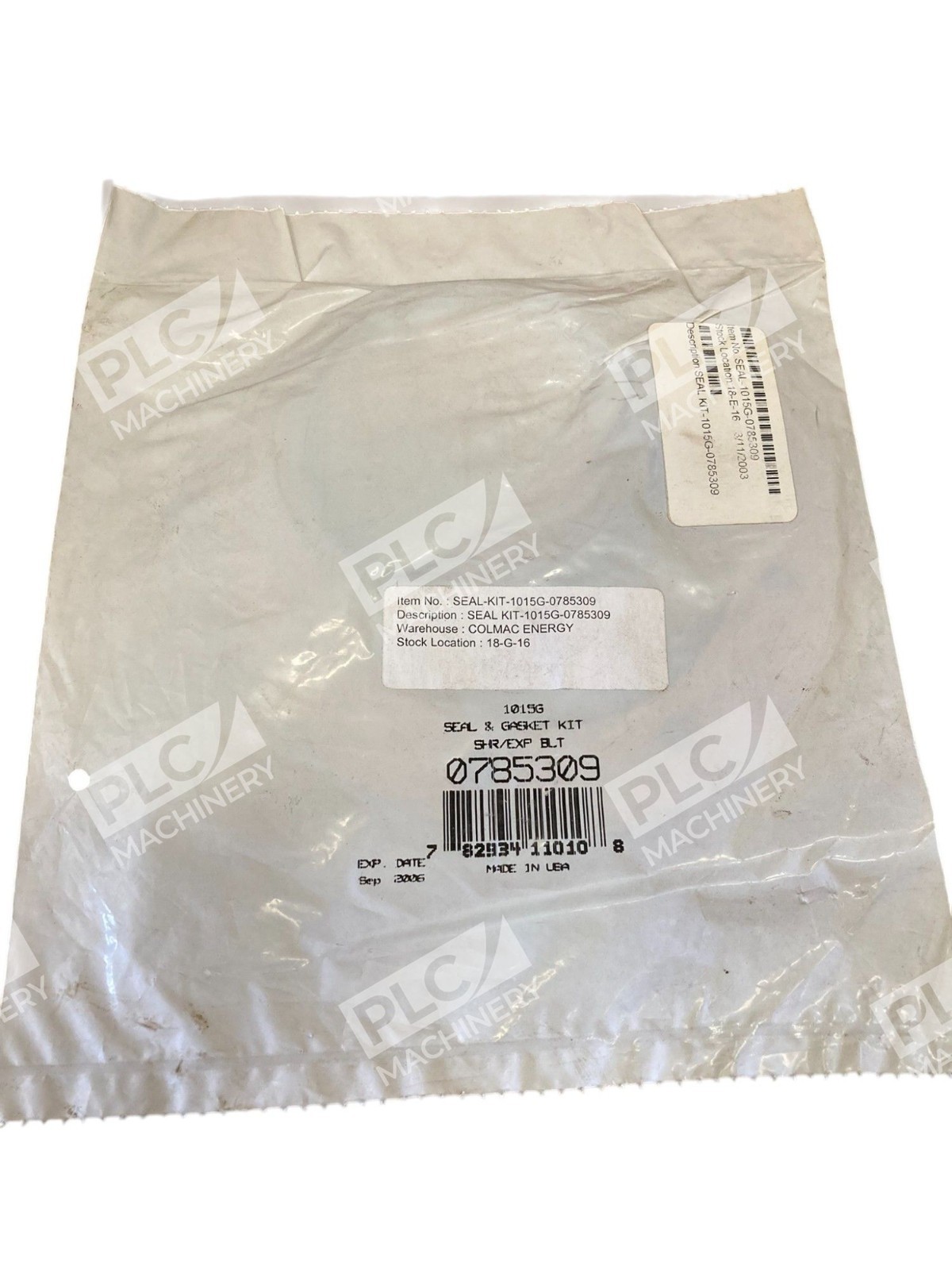 Rexnord 1015G 0785309 - Rexnord Seal Kit SHR/EXP BLT 1015G 0785309