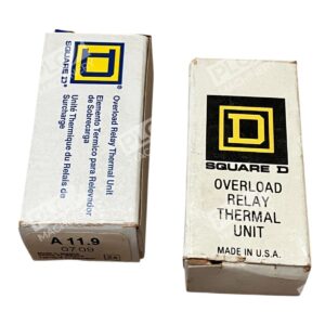 Square D A11.9 - Square D 0709 Overload Relay Thermal Unit A11.9 (lot of 2)