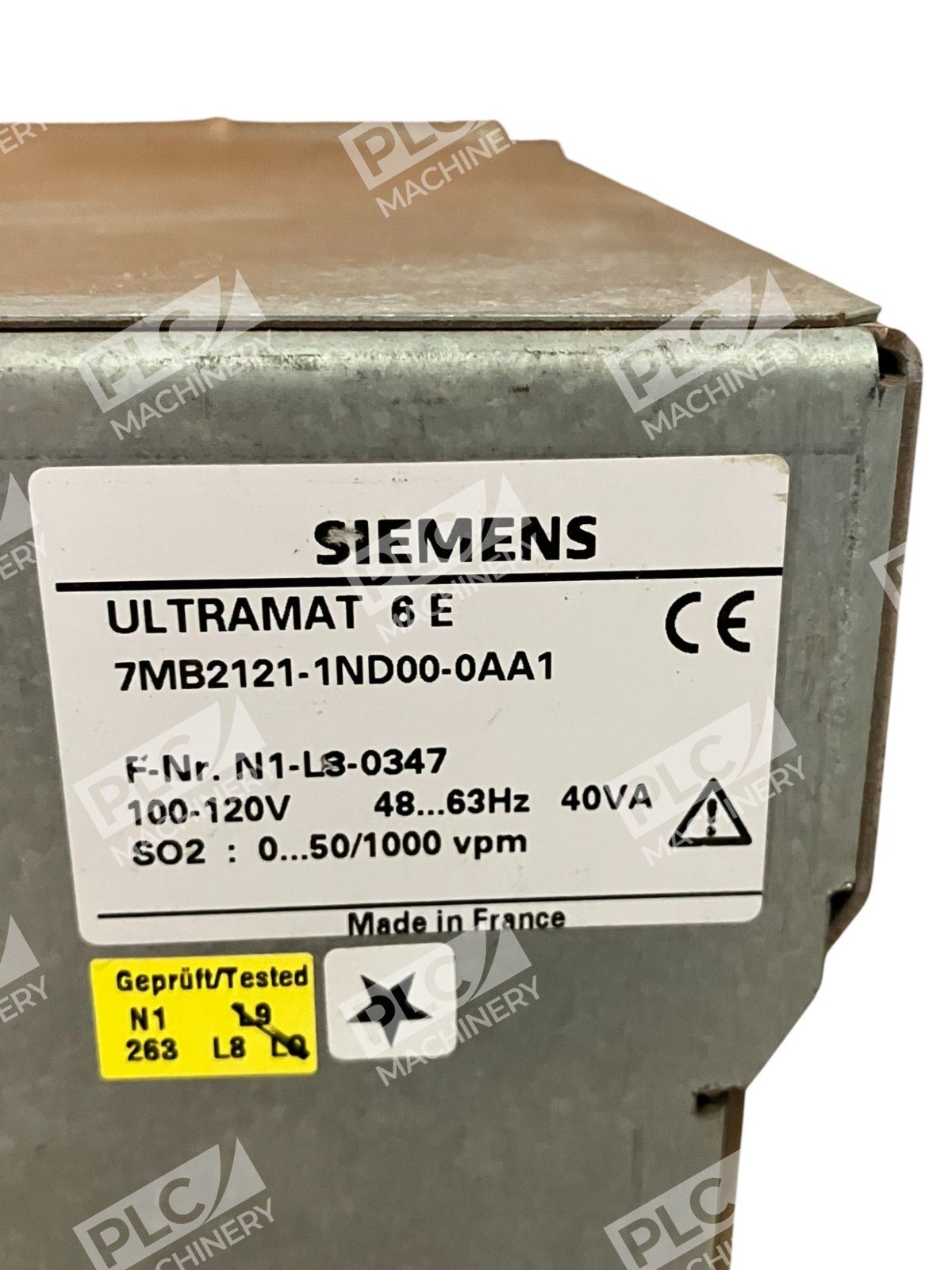 Siemens Ultramat 6 E 40VA 100-120V 47...63Hz Gas Analyzer 7MB2121-1ND00-0AA1 - Image 9