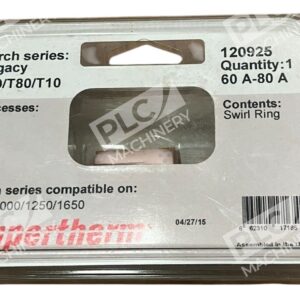 Hypertherm 120925 - Hypertherm 60 A-80 A PMX1000/1250/1650 T60/T80/T10 Swirl Rin
