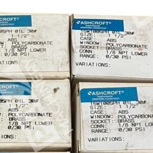 Ashcroft 15W1005PH 01L 30# - Ashcroft 1-1/2" ABS 1/8NPT 0/30PSI Pressure Gauge 15W1005PH