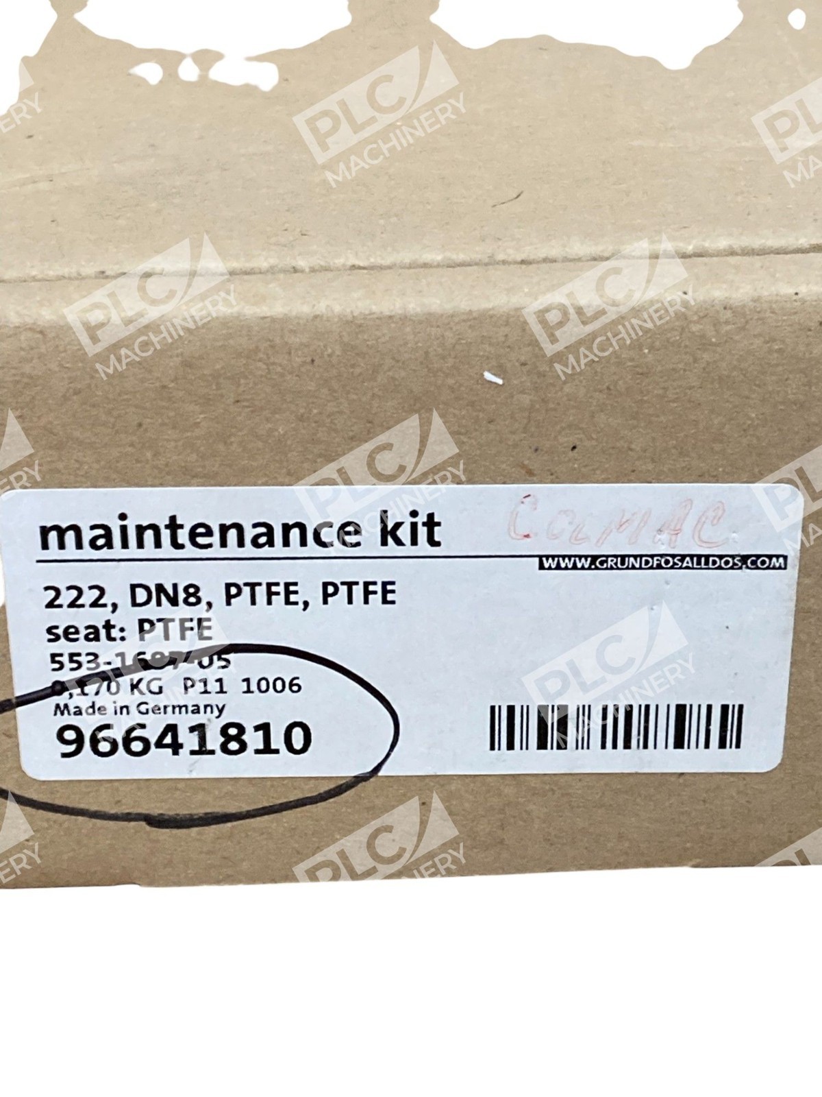 Grundfos Alldos 222 DN8 PTFE Maintenance Kit 96641810 - Image 3
