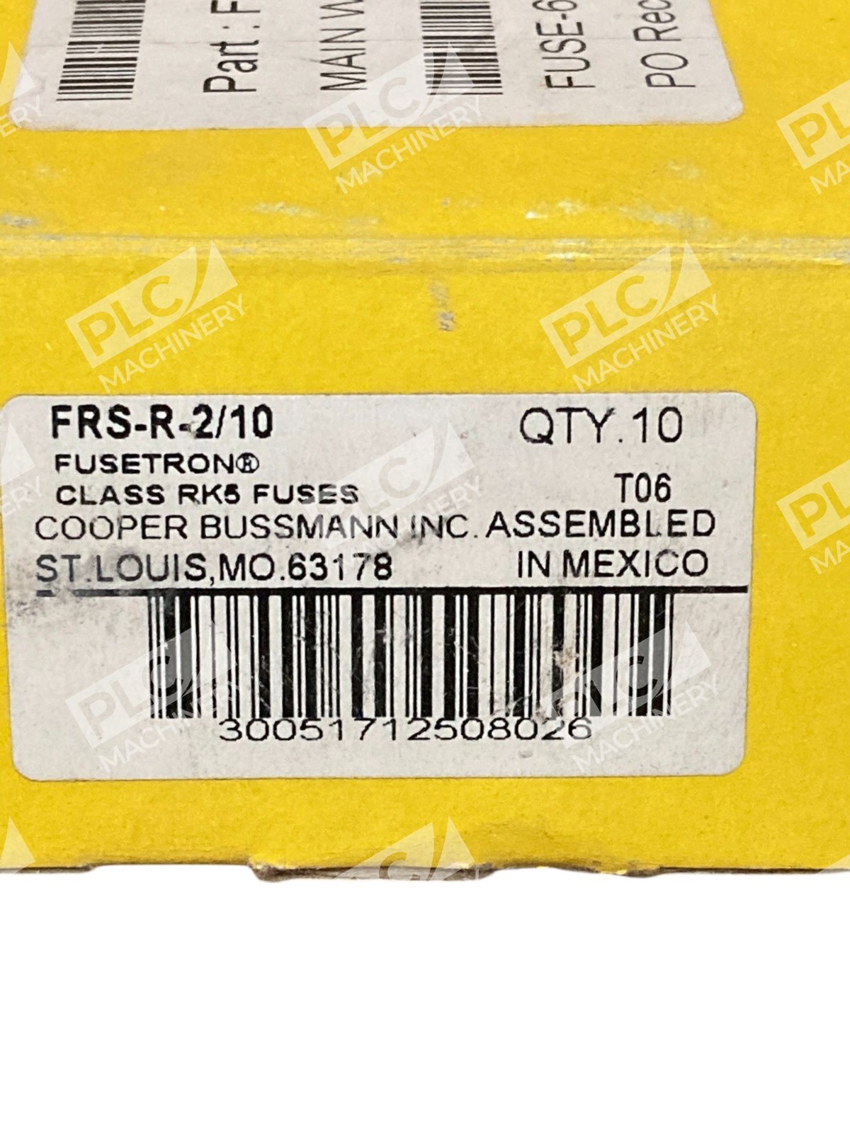 Cooper Bussmann 0.2A Fusetron Class RK5 Fuses FRS-R-2/10 (Box of 7) - Image 3