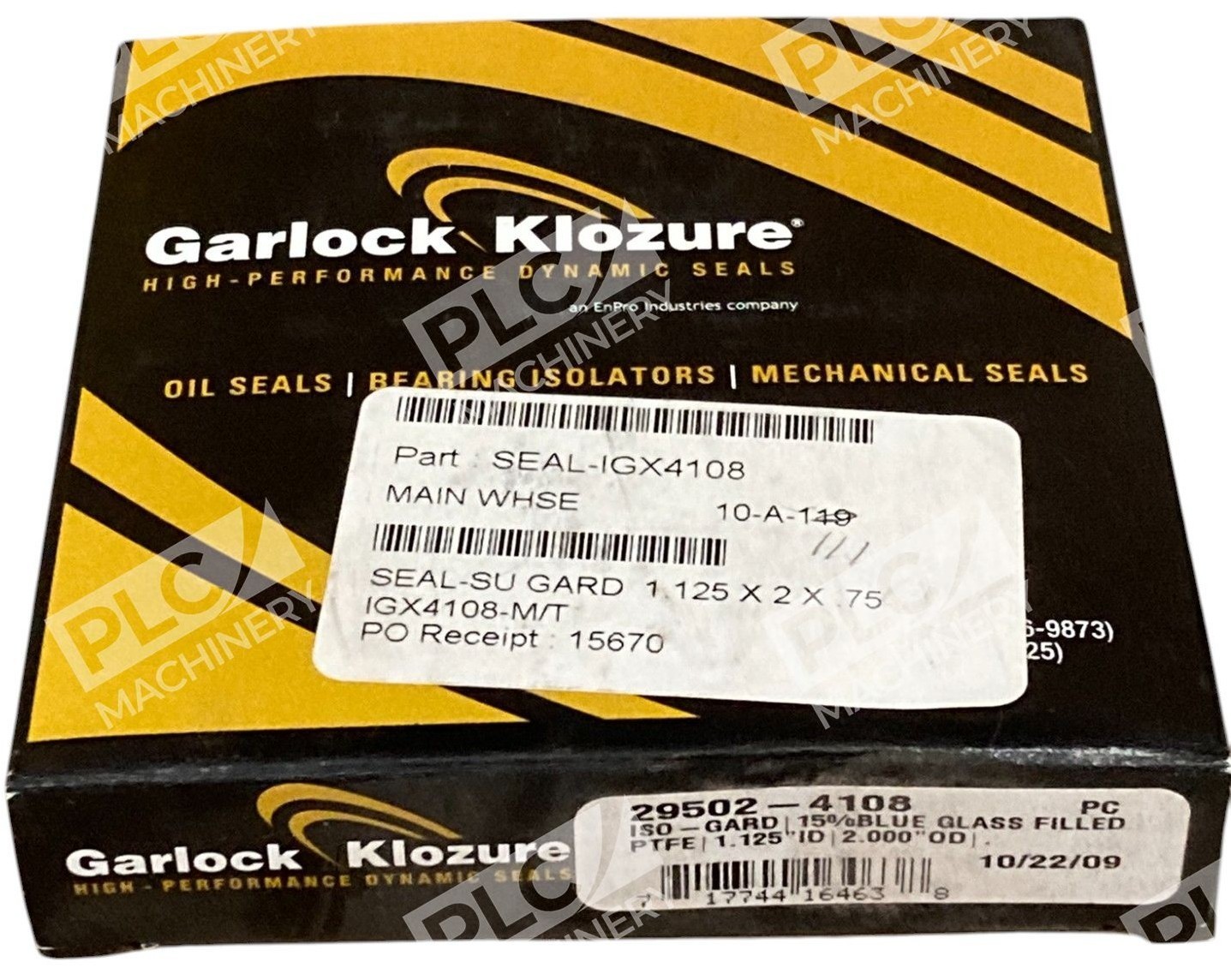 Klozure Garlock 1.125"ID 2.000"OD Seal Bearing Isolator 29502-4108 - Image 2