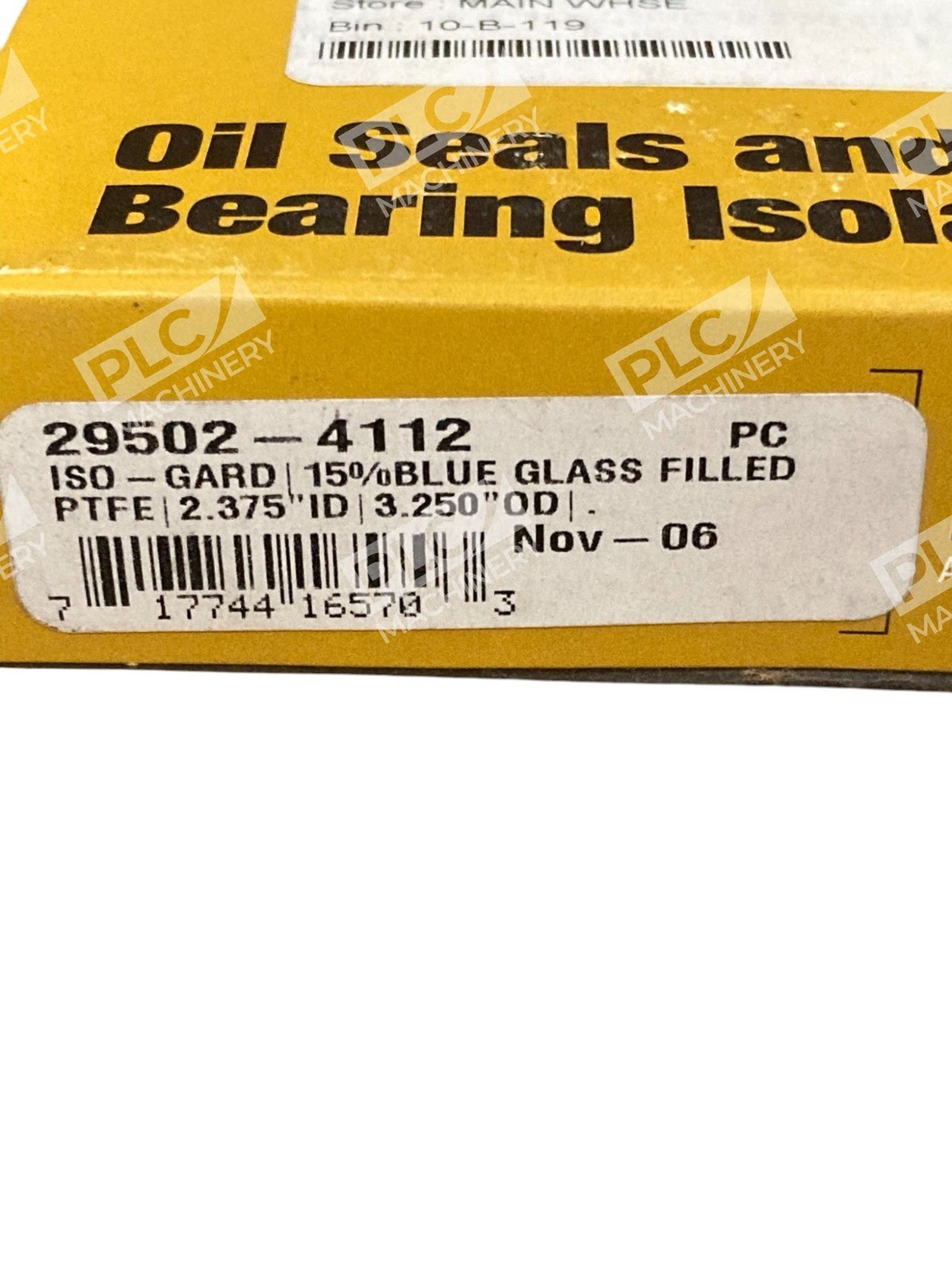 Klozure Garlock 2.375"ID 3.250"OD PTFE Bearing Isolator 29502-4112 - Image 3