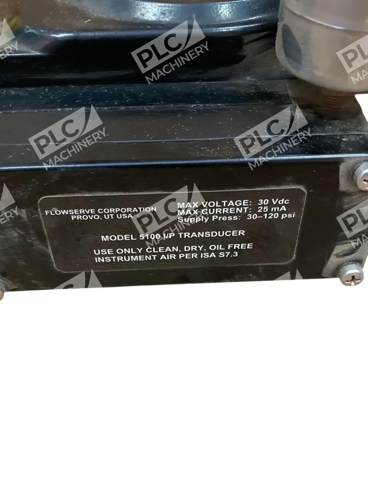 Flowserve Corp Accord 51147-A 30VDC 25mA 30-120psi Model 5100 I/P Transducer - Image 7