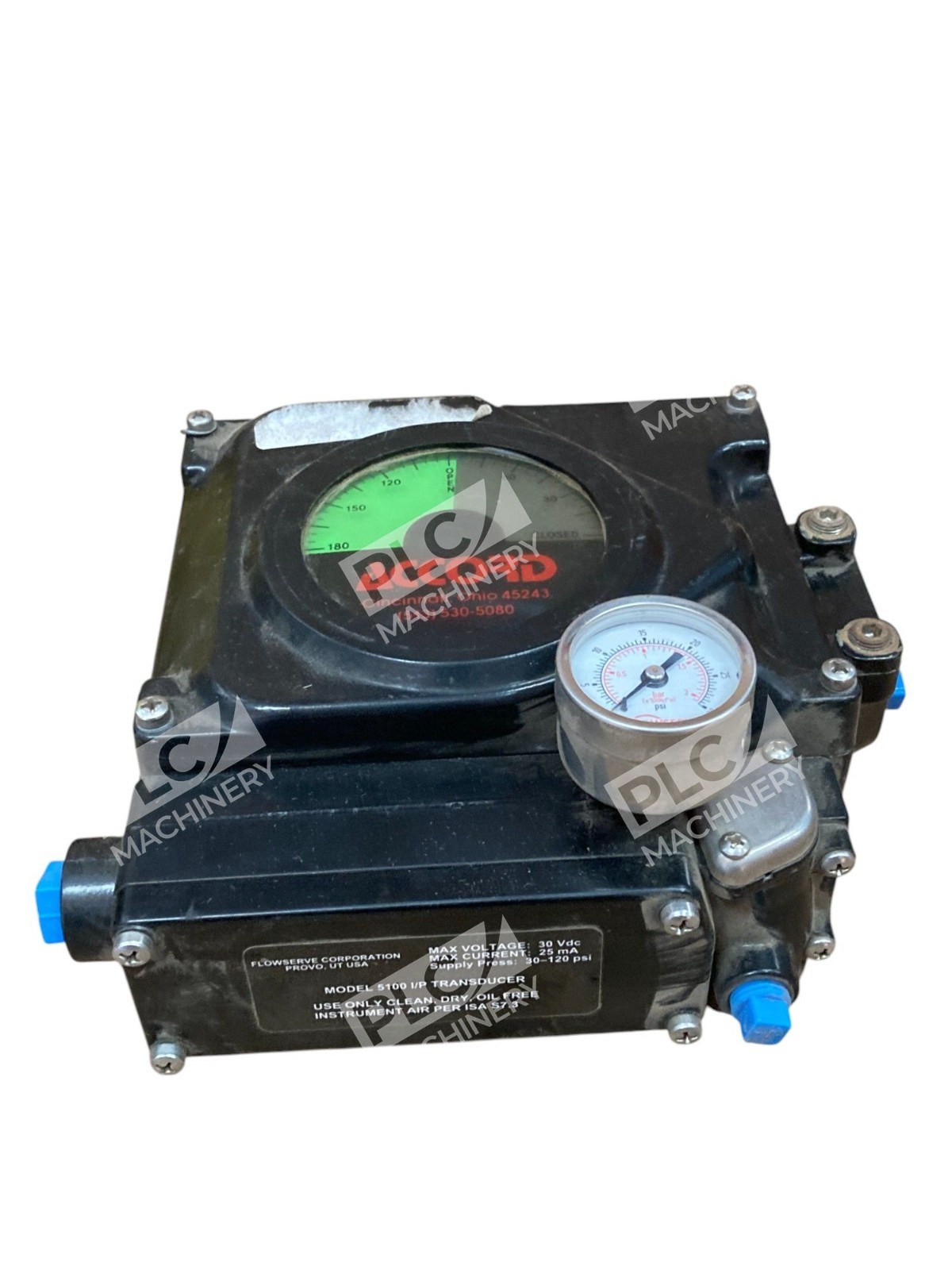 Flowserve Corp Accord 51147-A 30VDC 25mA 30-120psi Model 5100 I/P Transducer - Image 8
