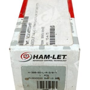Ham-Let H-300-SS-L-R-3/8-M - Ham-Let Integral Bonnet Needle Valve H-300-SS-L-R-3/8-M