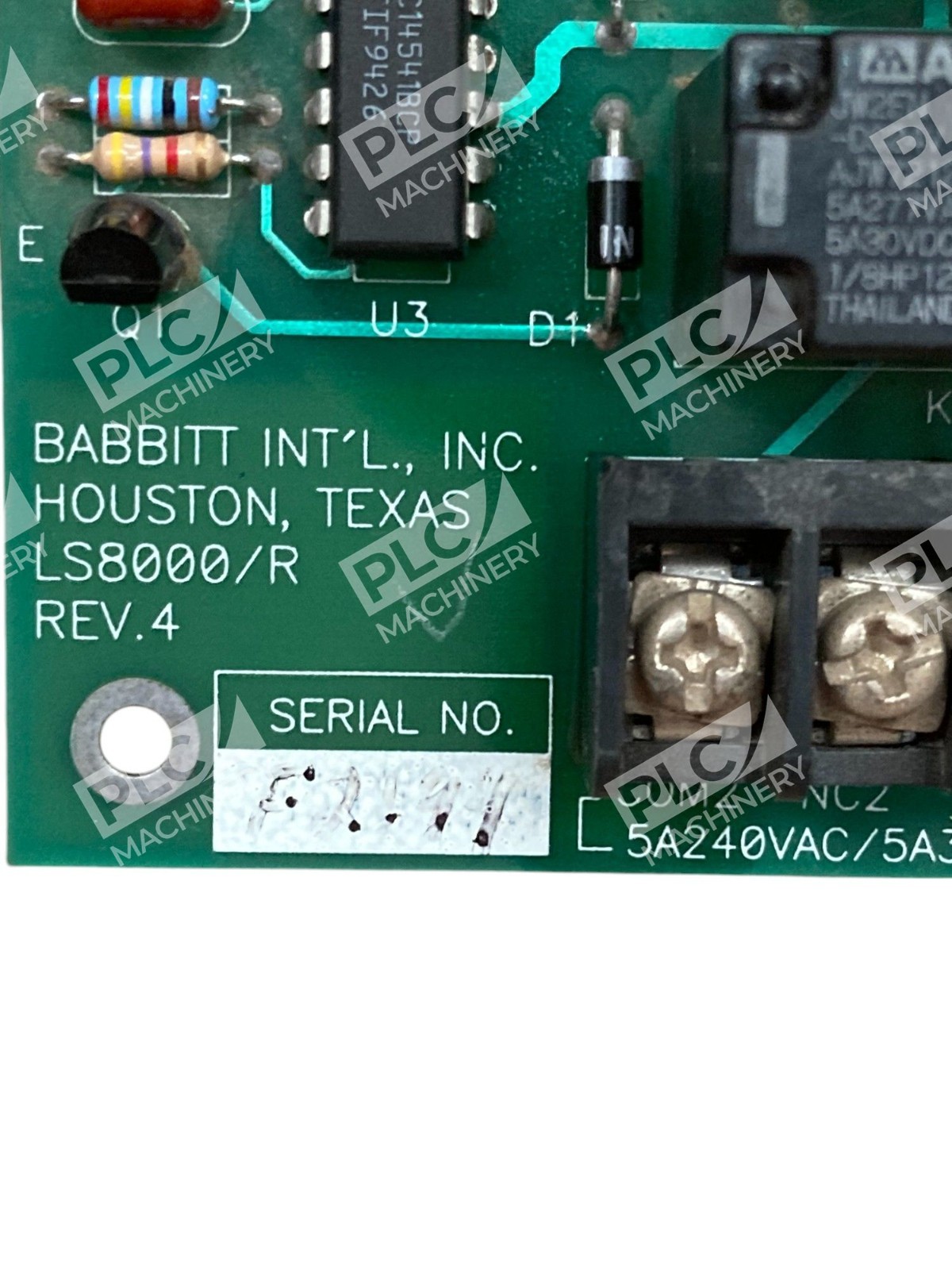 Babbitt International Inc Circuit Board LS8000/R Rev 4 - Image 6