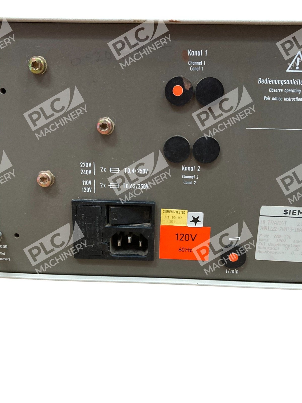 Siemens 7MB1122-2HA13-1BA1 120V 60Hz Ultramat 21 P Gas Analyzer - Image 10