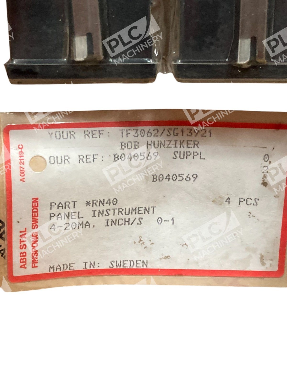 ABB 4-20mA INCH/S 0-1 Panel Instrument RN40 (lot of 4) - Image 6