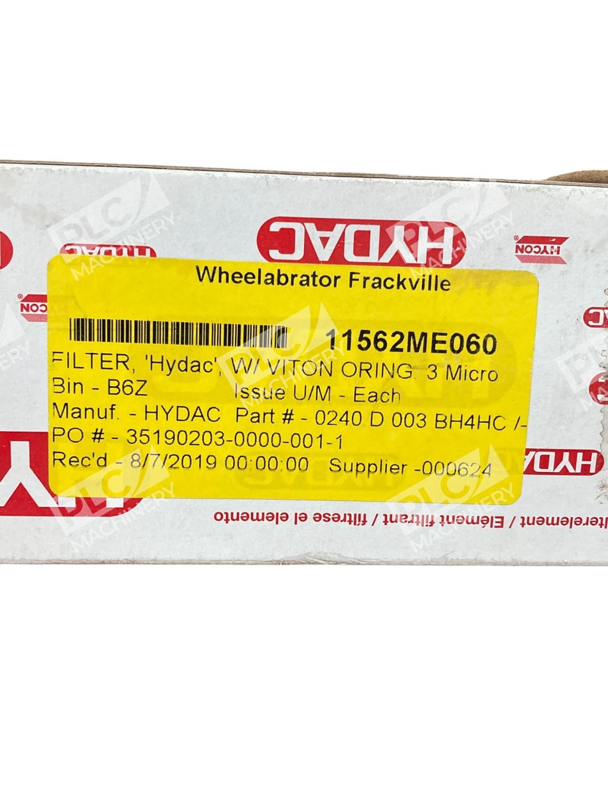 Hydac 0240 D 003 BH4HC - Hydac 11562ME060 /-V-SO155H T/DB-B Filter 0240 D 003 BH4HC