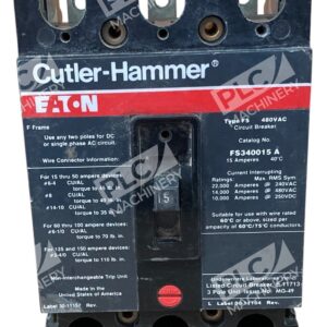 Eaton Cutler Hammer FS340015 A - FS340015 - Eaton Cutler Hammer - Type FS 480VAC 3 Pole 15A C