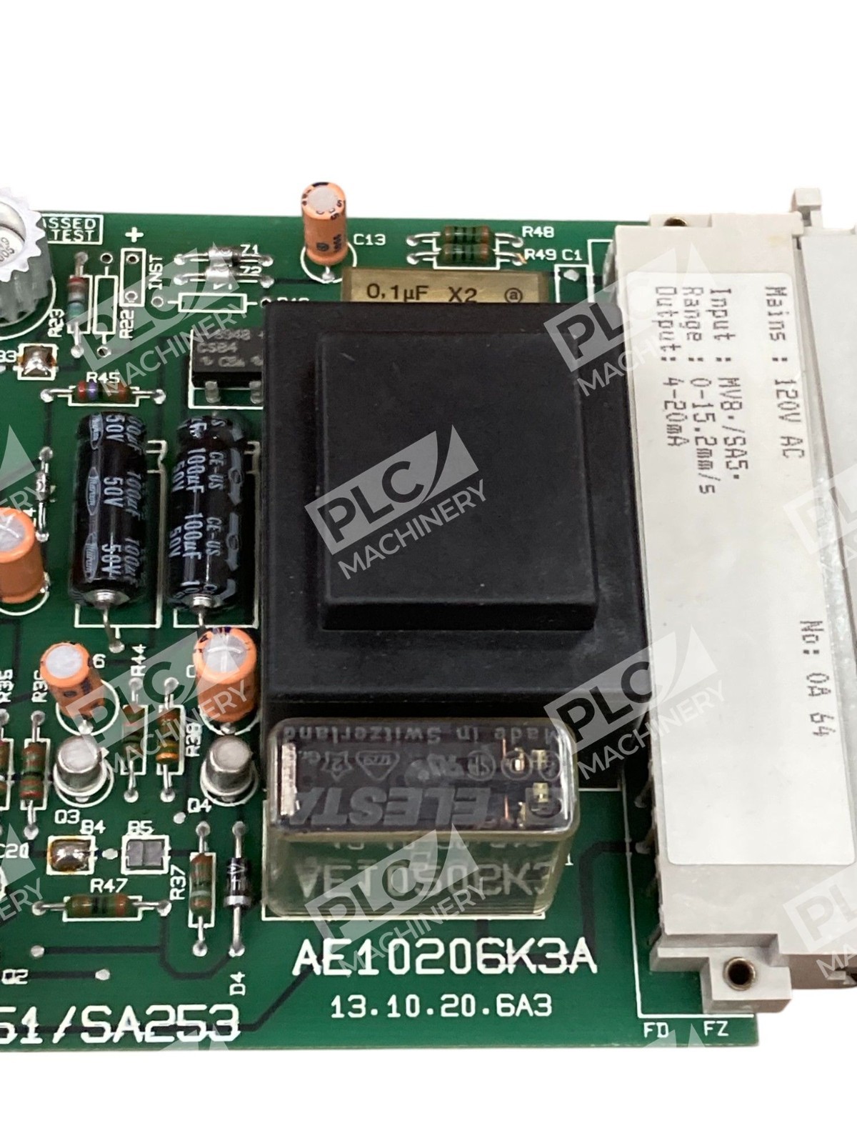 Tillquist ABB 13.10.20.6A3 AE10206K3A SA251/SA253 Circuit Board SA253 - Image 8
