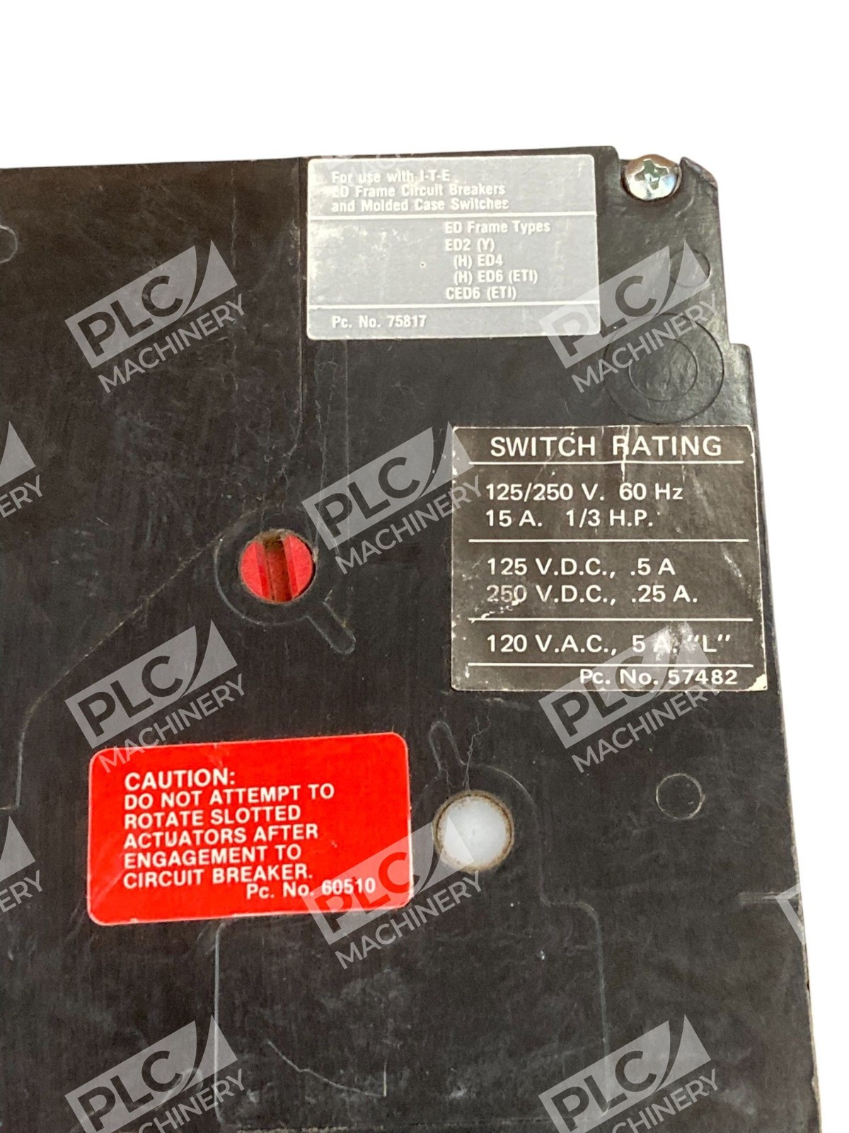 Siemens I-T-E Accessory B00ED62 W/ Sentron 50A Circuit Breaker HED43B050 - Image 9