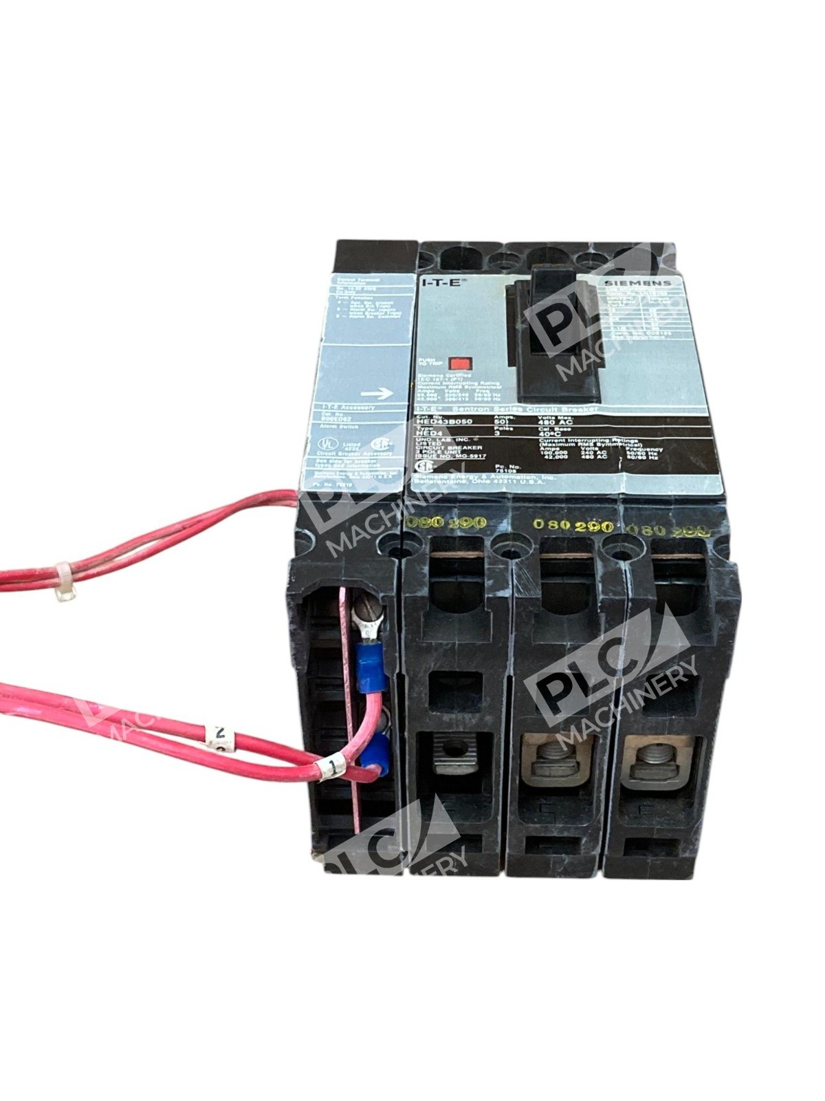 Siemens I-T-E Accessory B00ED62 W/ Sentron 50A Circuit Breaker HED43B050 - Image 6