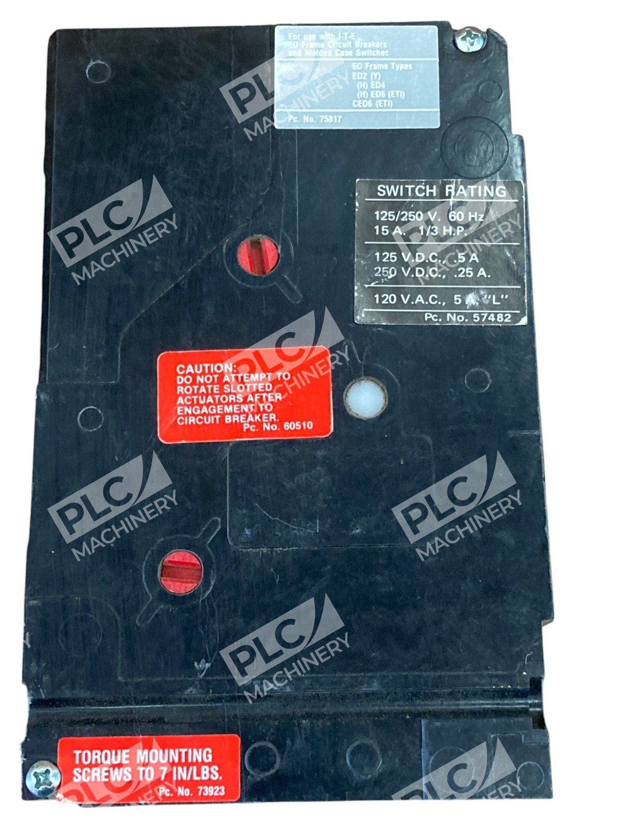 Siemens I-T-E Accessory B00ED62 W/ Sentron 50A Circuit Breaker HED43B050 - Image 8