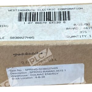 Westinghouse 503B027H05 - Westinghouse Electric Corp Spring 503B027H05