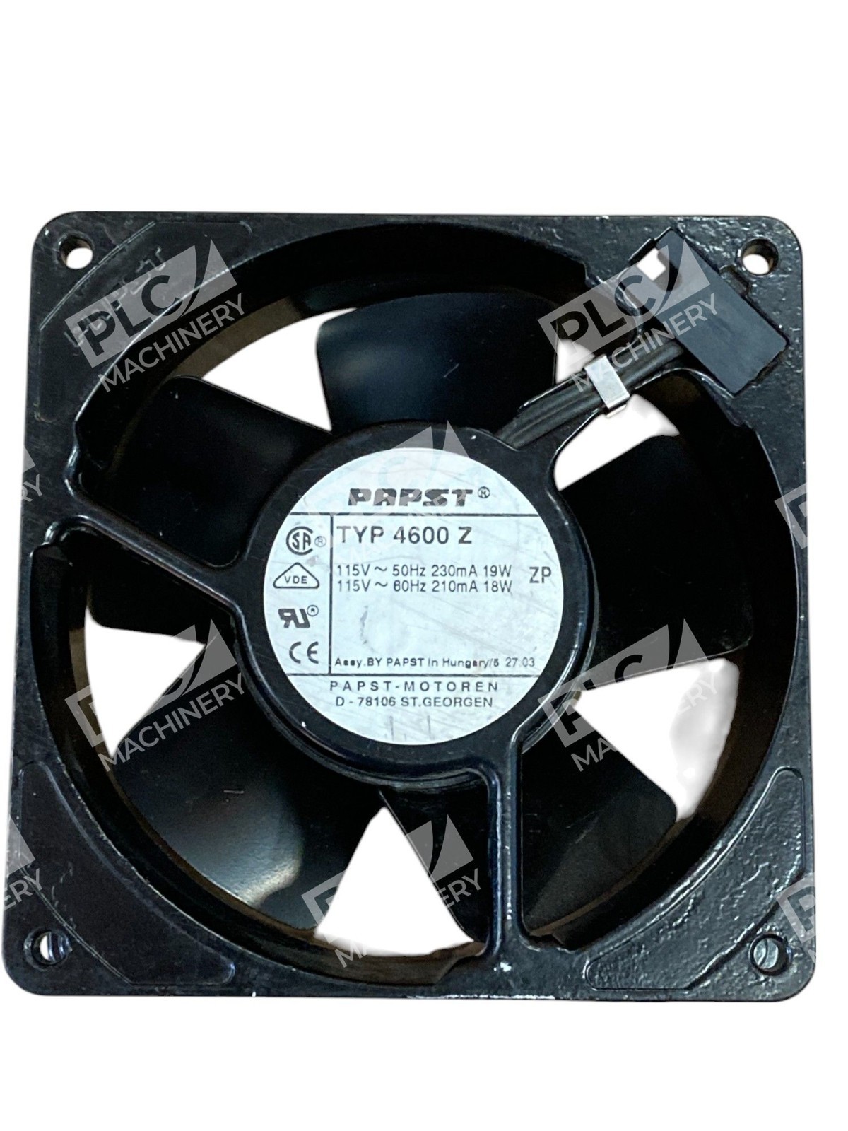 Papst TYP 4600 Z - Papst Axial Enclosure Fan TYP 4600 Z