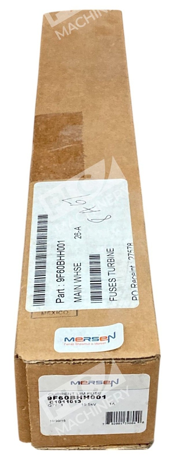 Mersen 9F60BHH001 - Mersen C1011013 1A 15.5kV Current Limiting Fuse 9F60BHH001