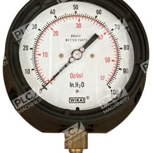 Wika 0-100InH2O - Wika 0-57Oz/in2 Brass Wetted Parts Pressure Gauge 0-100InH2O