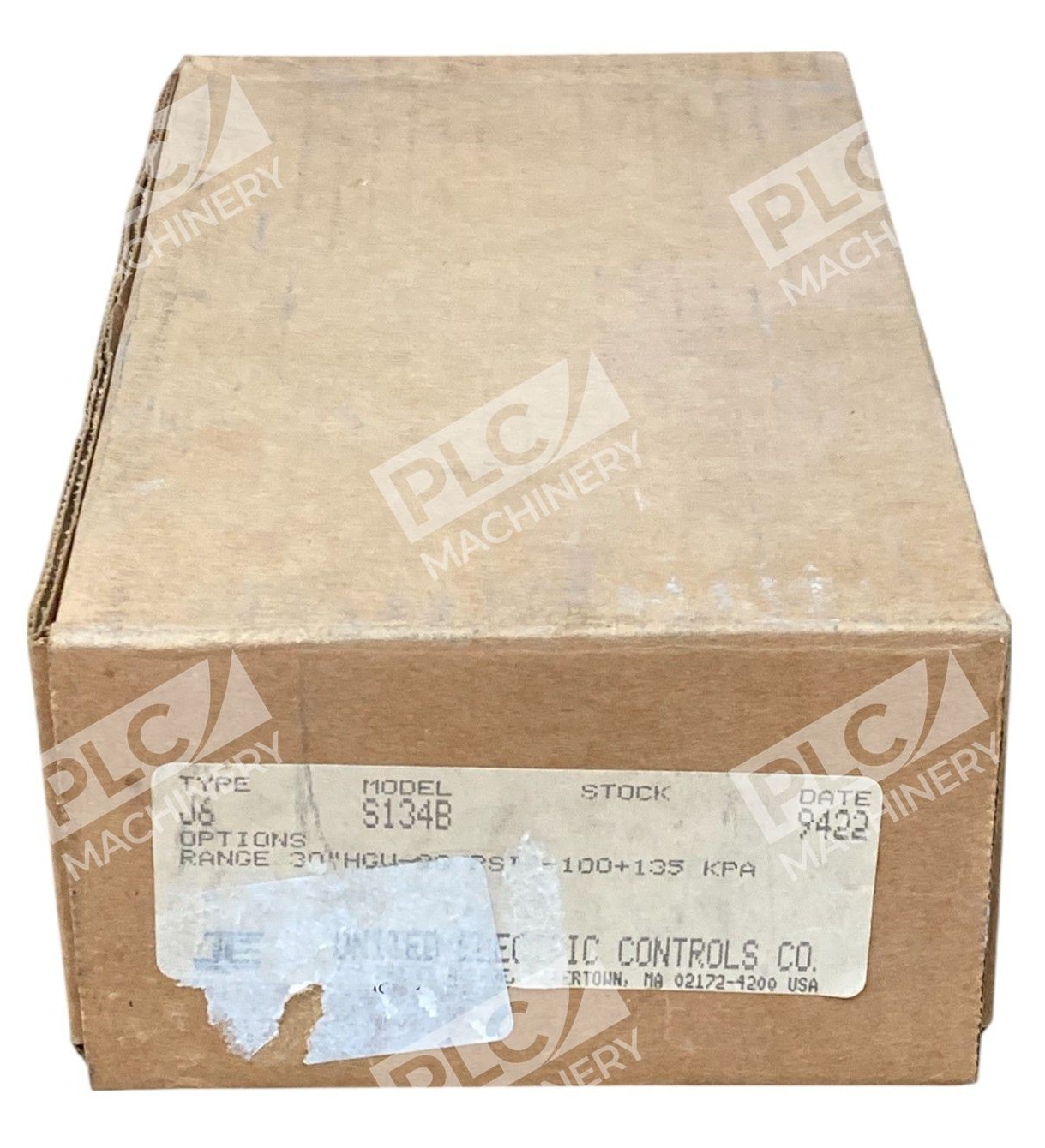 United Electric J6 S134B - United Electric UE 15A 480VAC 30"HGV-20 PSI 25PSI Pressure S