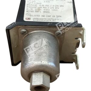 United Electric J54A 144 - United Electric UE 0-20PSI 25PSI 15A 480VAC Pressure Switch