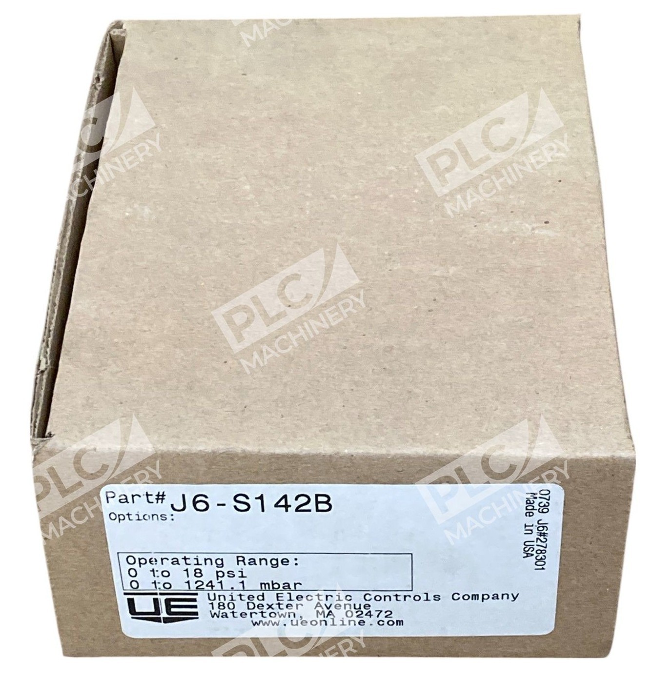 United Electric J6-S142B - United Electric UE 549A 0-18PSI 25PSI Pressure Switch J6 S14