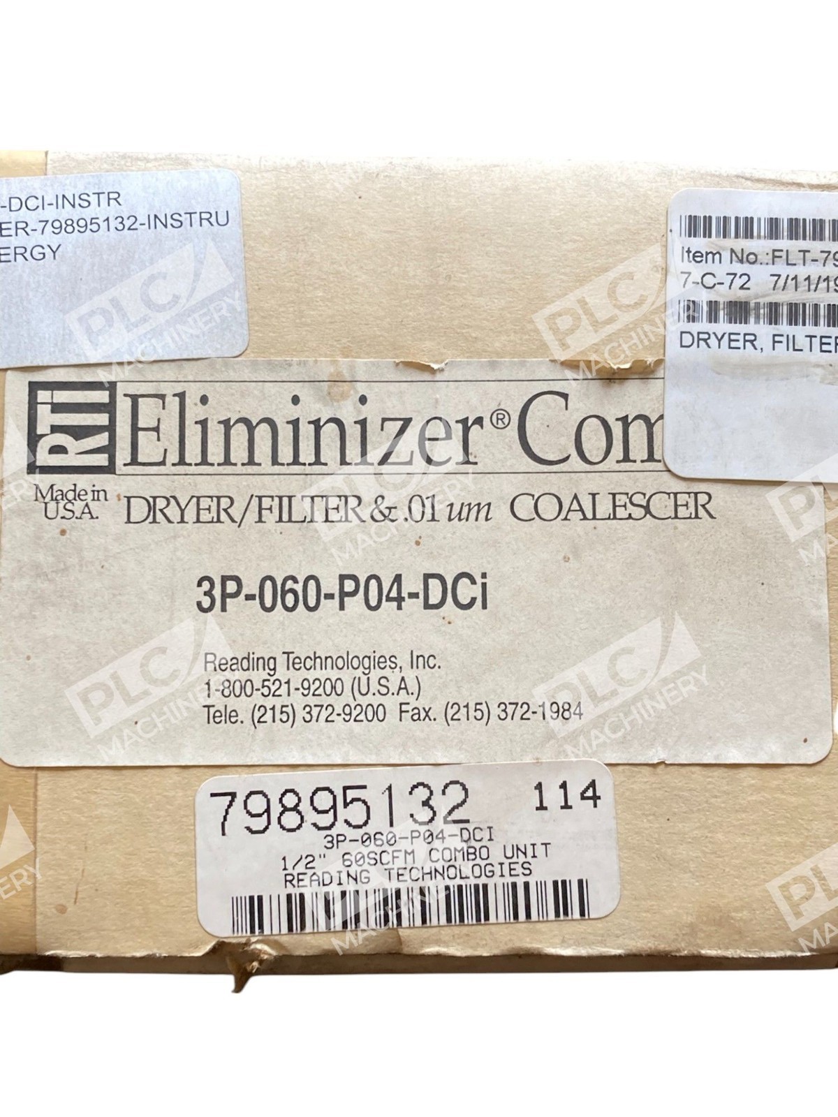 RTi Eliminizer Combo Dryer Filter & 0.01um Coalescer 3P-060-P04-DCi - Image 3