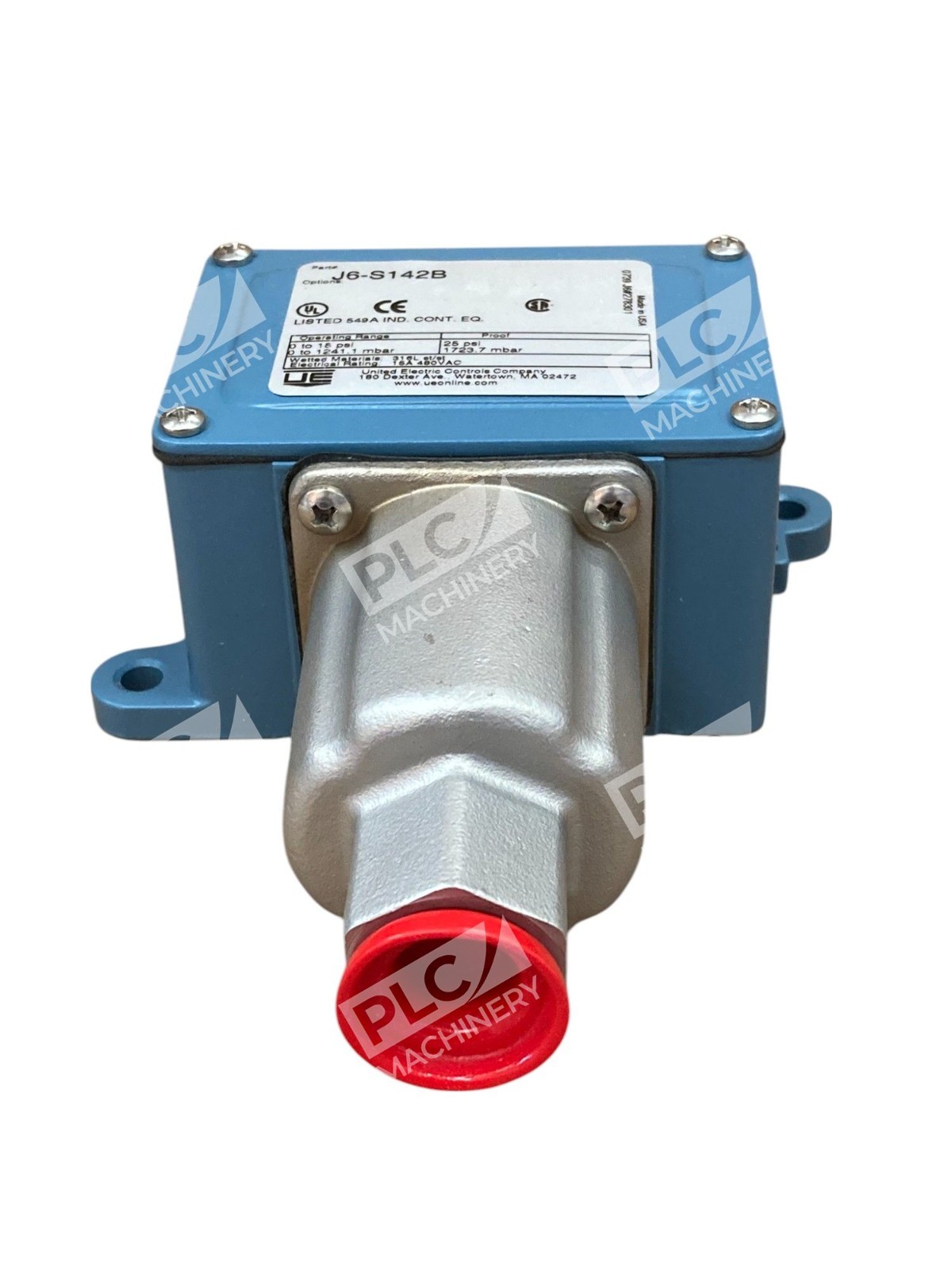 United Electric UE 0-18PSi 25PSI 549A Pressure Switch J6 S142B - Image 4