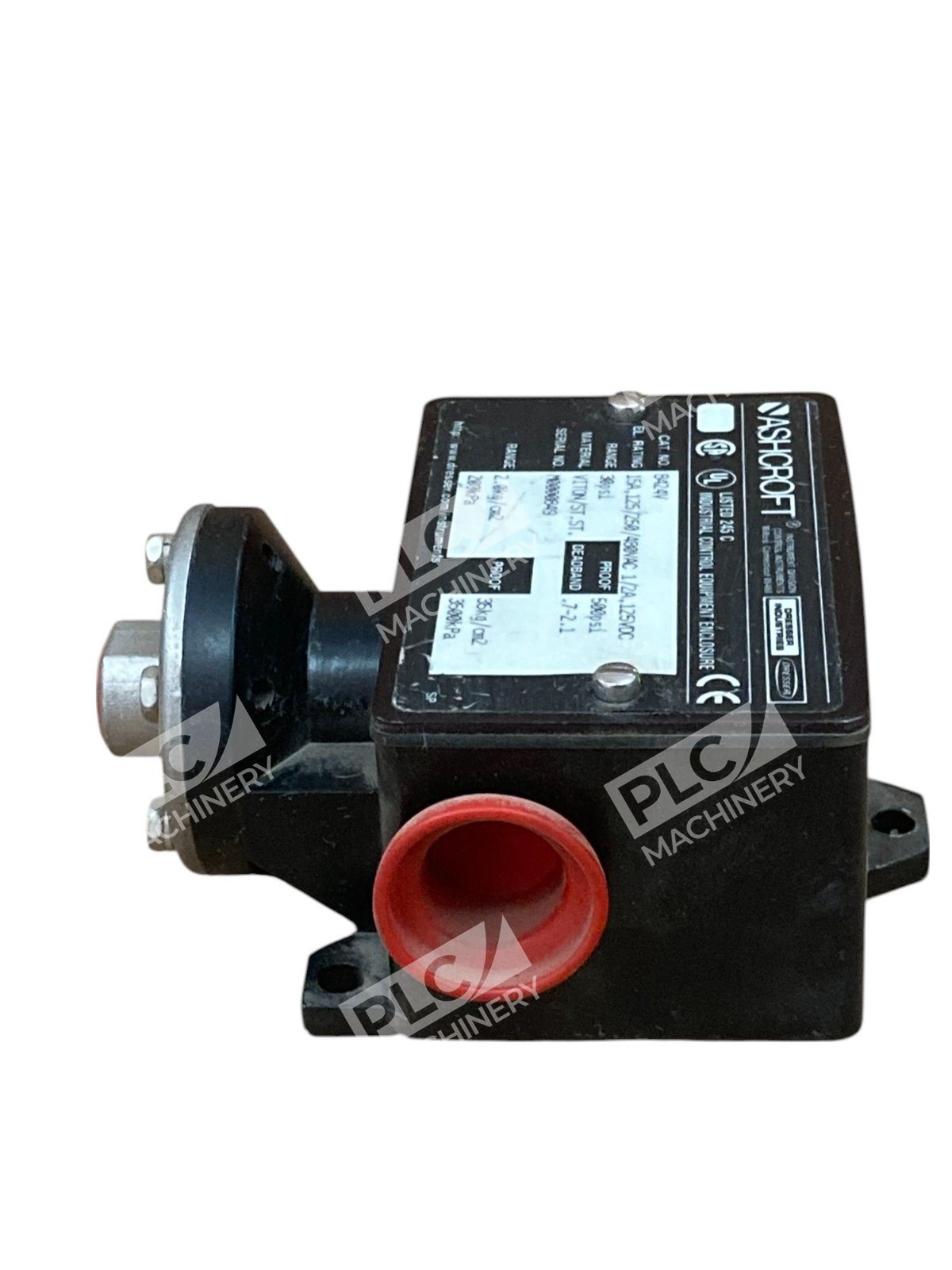 Ashcroft 15A 125/250/480VAC 1/2A 125VDC 30PSI 500PSI Pressure Switch B424V - Image 4