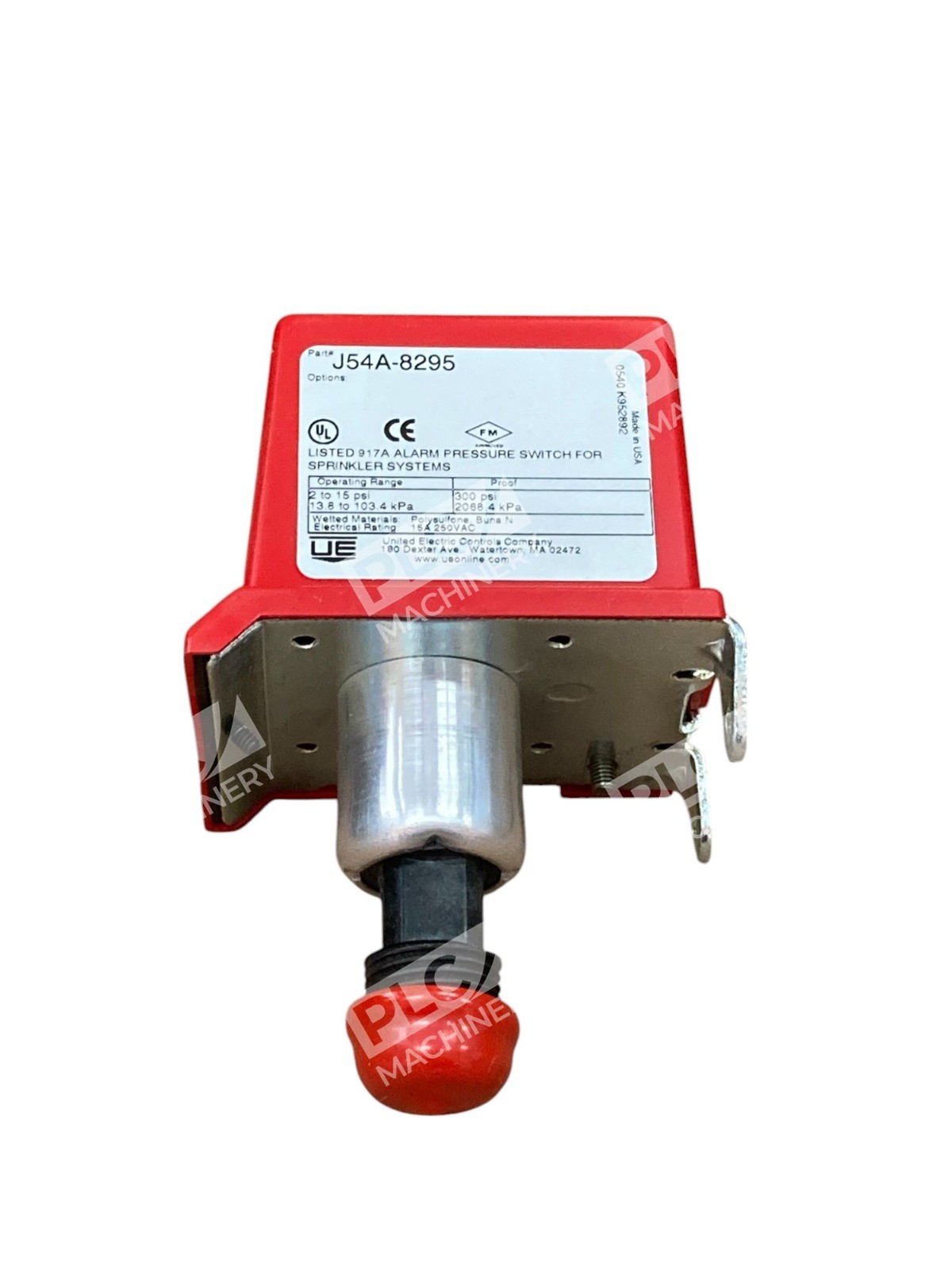 United Electric UE 2-15PSI 13.8-103.4kPa Pressure Switch J54A-8295 - Image 4