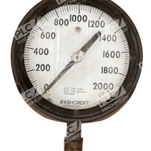 Ashcroft Q-8451 - Ashcroft 0-2000PSI Duragauge Q-8451