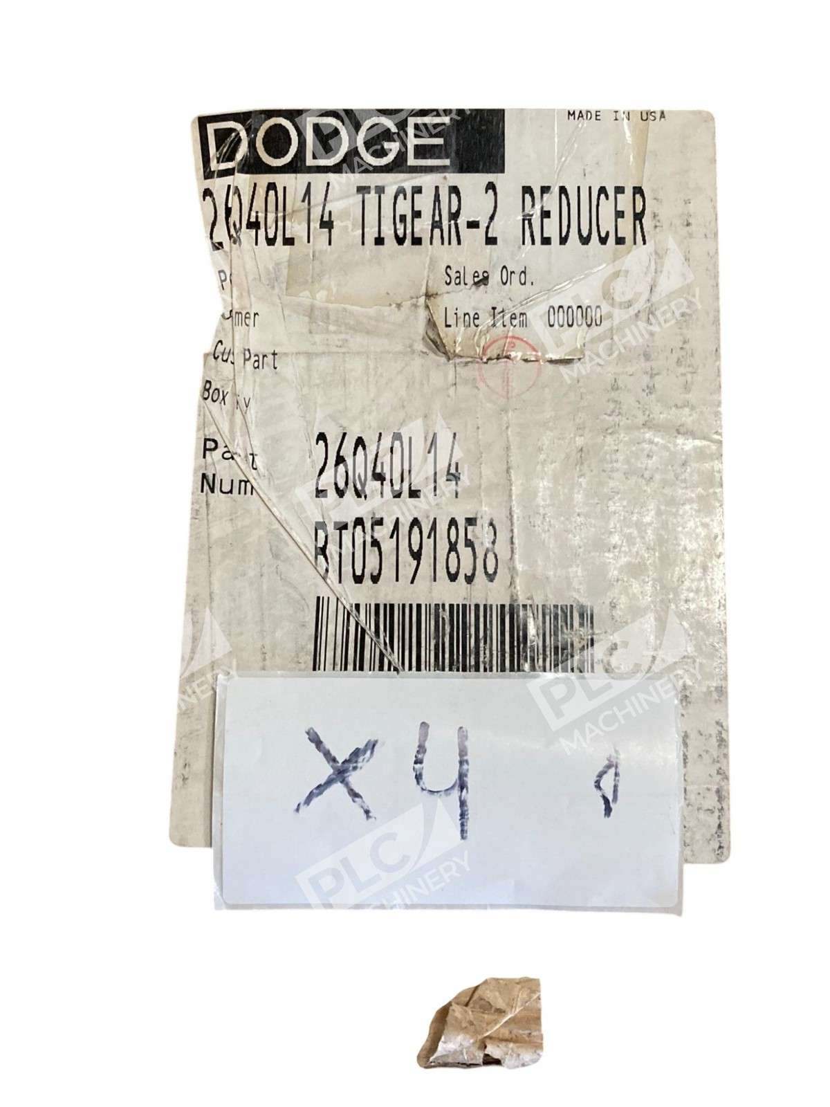 Dodge BT05191858 40:1 1685LB-IN Tigear-2 Reducer 26Q40L14 - Image 9