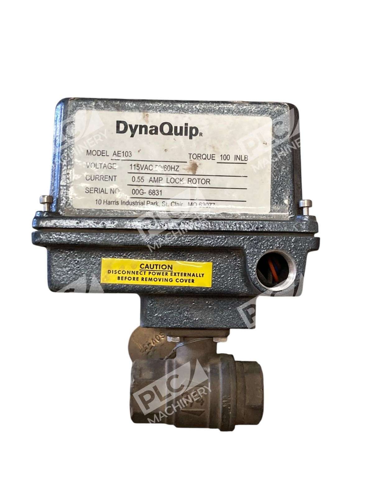 DynaMatic 189024A.1 DynaQuip 100INLB 115VAC 0.55A Lock Rotor Actuator AE103 - Image 2