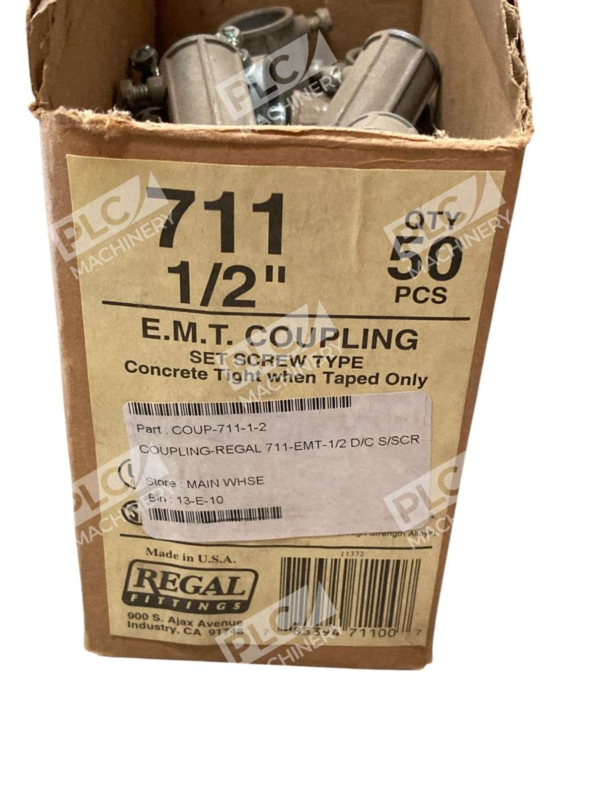 Regal Set Screw Type EMT Coupling 711 1/2" (Box of ~50) - Image 3
