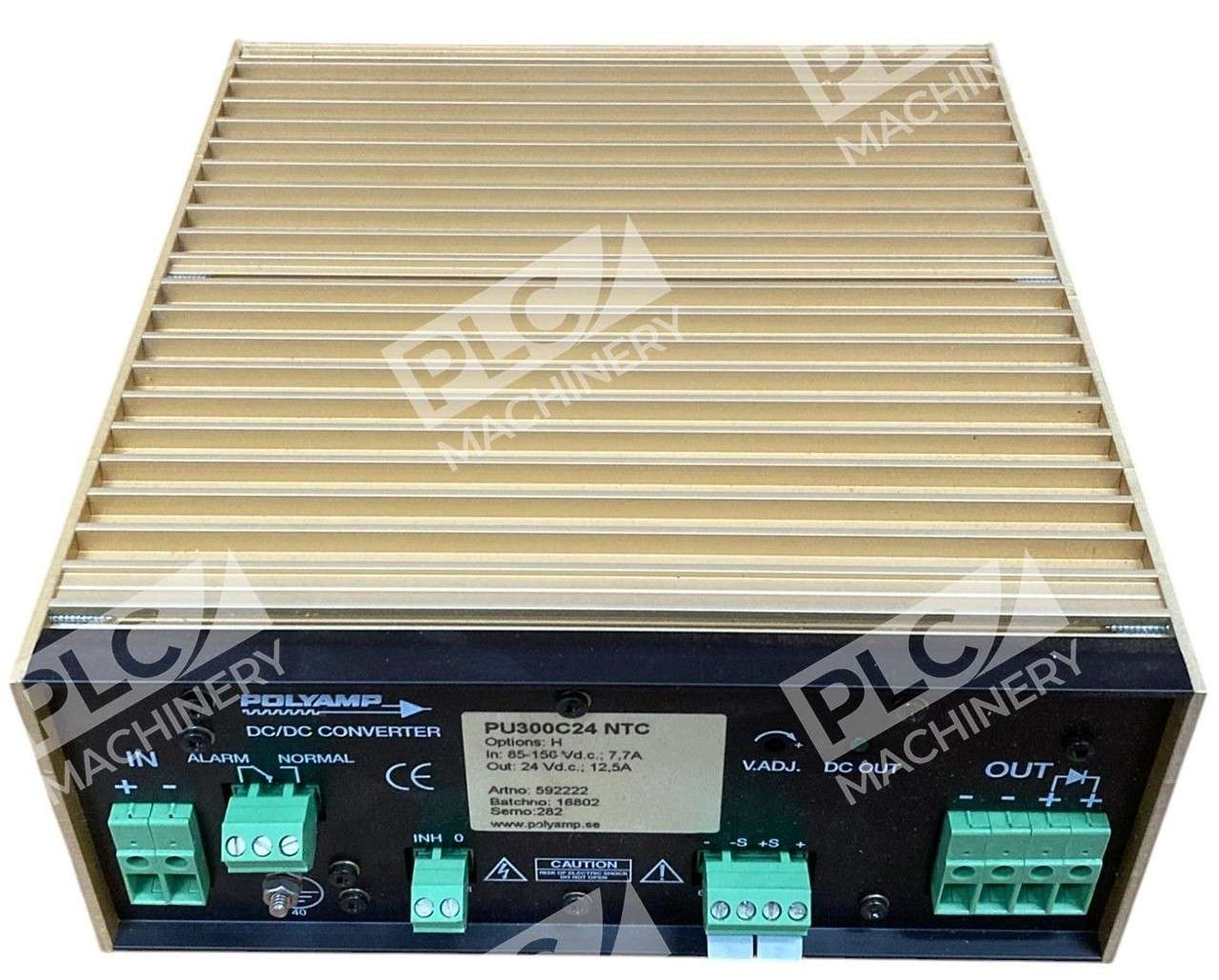 Polyamp Options H In 85-150VDC 7.7A Out 24VDC 12.5A DC/DC Converter PU300C24 NTC - Image 2