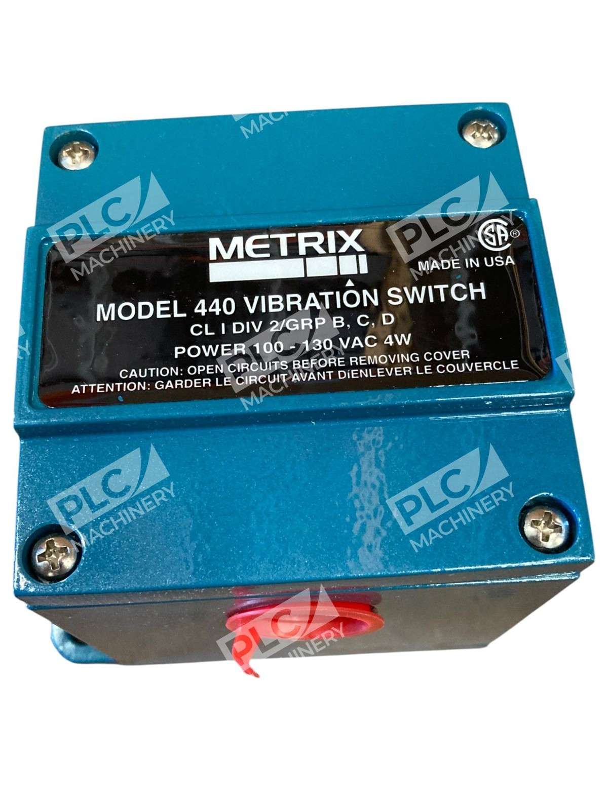 Metrix Electronic Model 440 100-130VAC 4W Vibration Switch 440DR-2022-0000 - Image 8