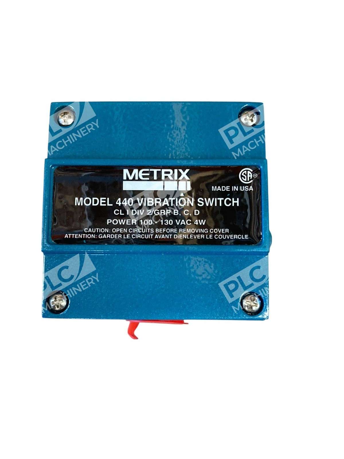 Metrix Electronic Model 440 100-130VAC 4W Vibration Switch 440DR-2022-0000 - Image 6