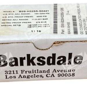 Barksdale B2S-H32SS-S0441 - Barksdale 160-3200PSI 4000PSI 11-221BAR Pressure Switch B2S-