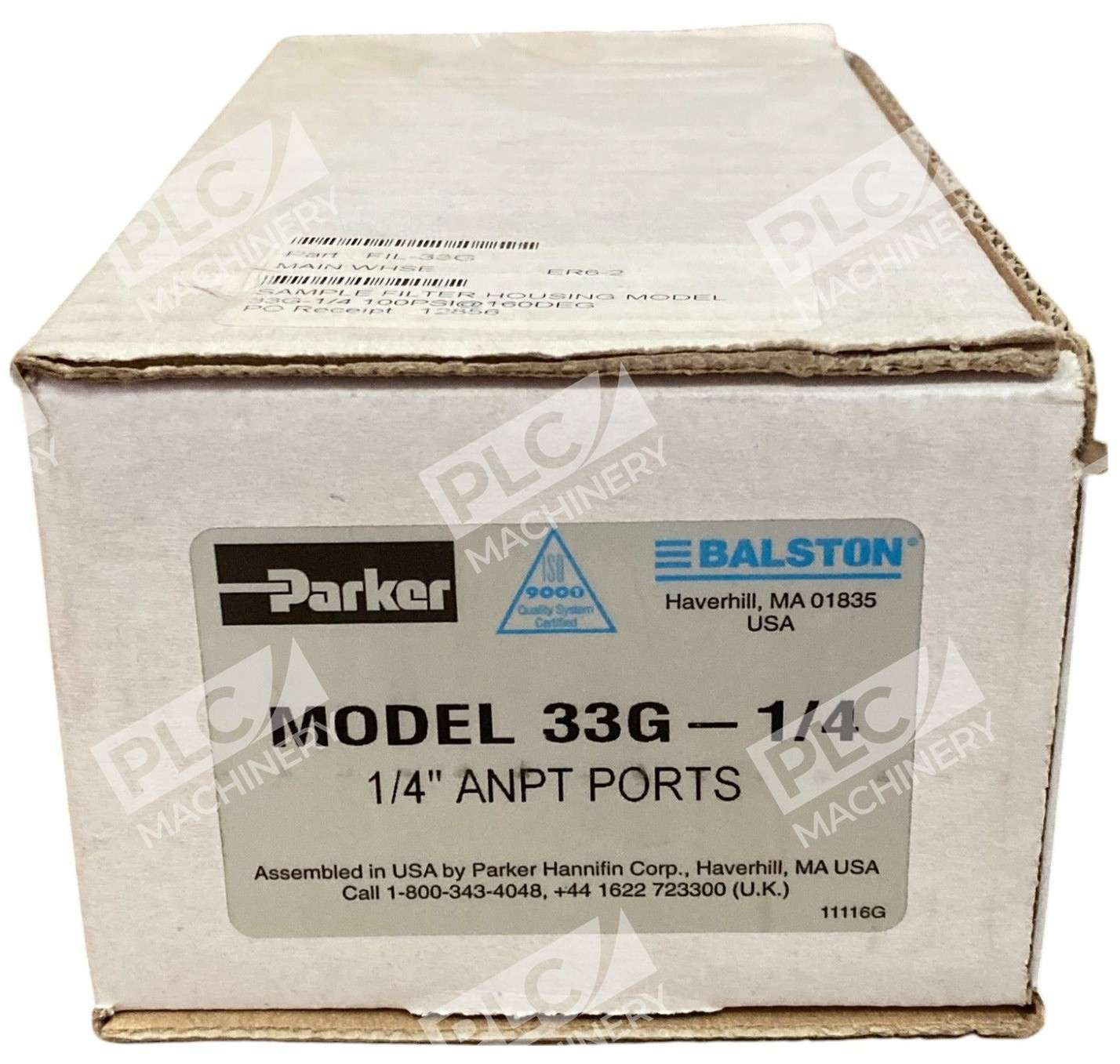 Parker 1/4" ANPT Ports Filter Housing 33G-1/4 - Image 2