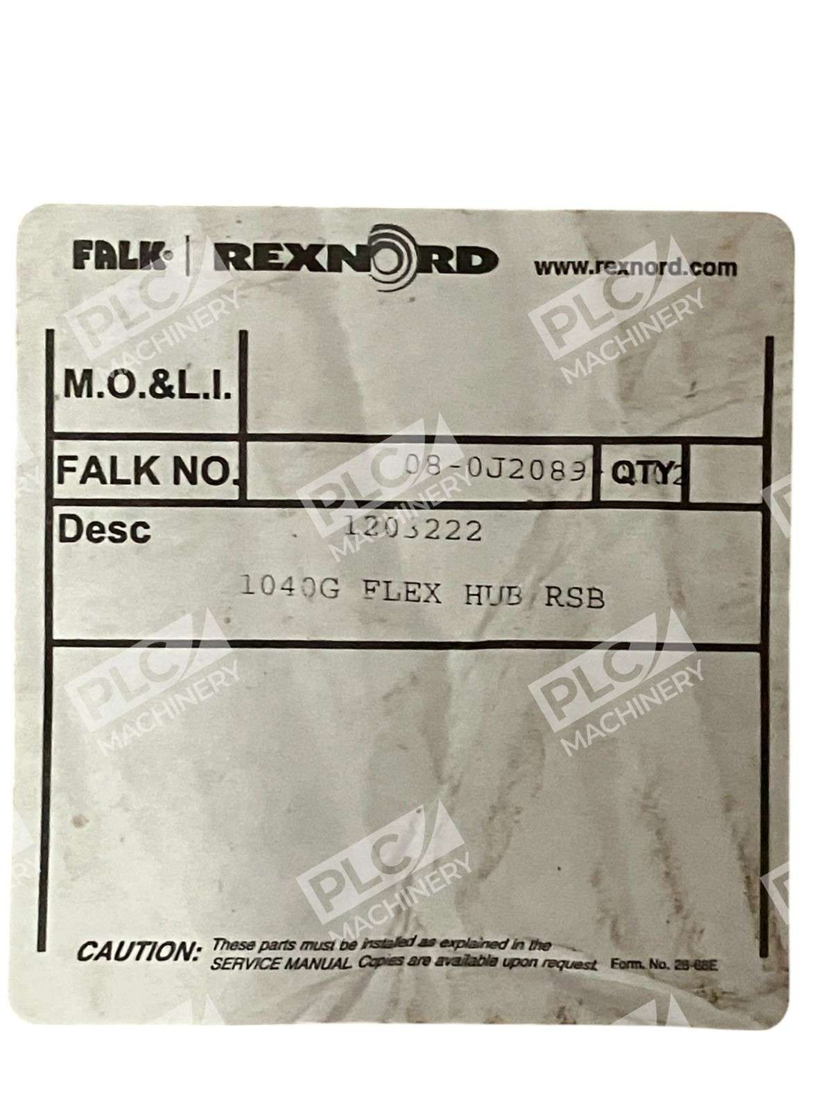 Falk Rexnord 0765055 08-0J2089 8J2089 3,4350 Flex Hub 1040G20 1040G - Image 3