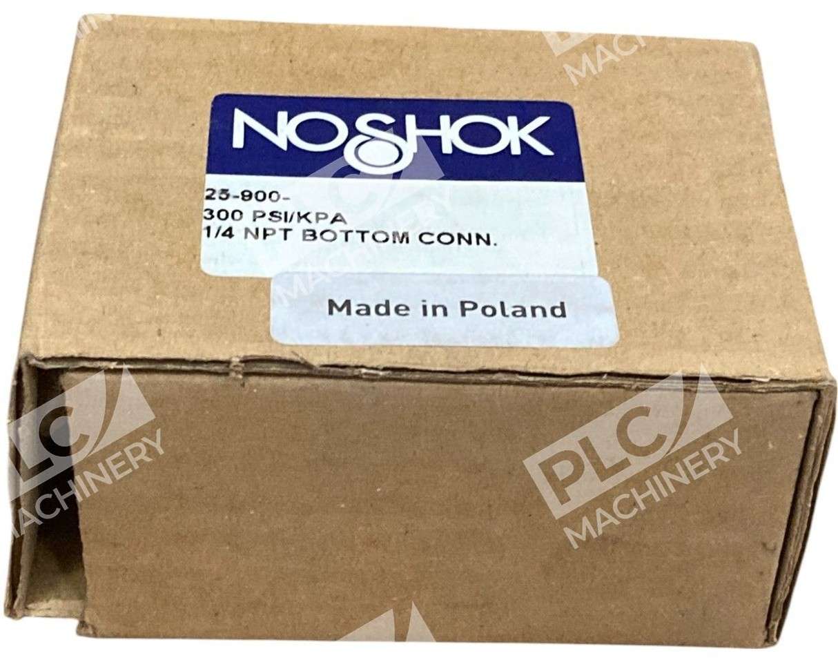Noshok 25-900-300 - Noshok 300PSI/KPA 1/4NPT Bottom Connector Pressure Gauge 25-