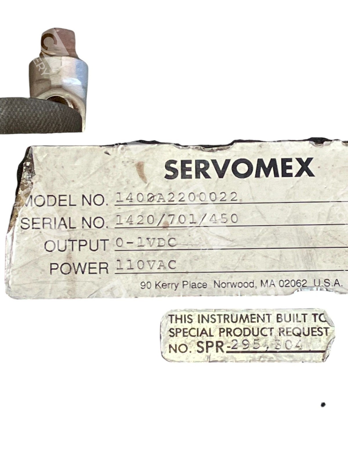 Servomex 1400 1440 Gas Analyser AIT-8040 0-1VDC 110VAC 1400A2200022 - Image 4