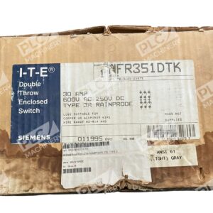 Siemens NFR351DTK - Siemens NFR351DTK 30A 600VAC 250VDC Type 3R Double Throw Enc