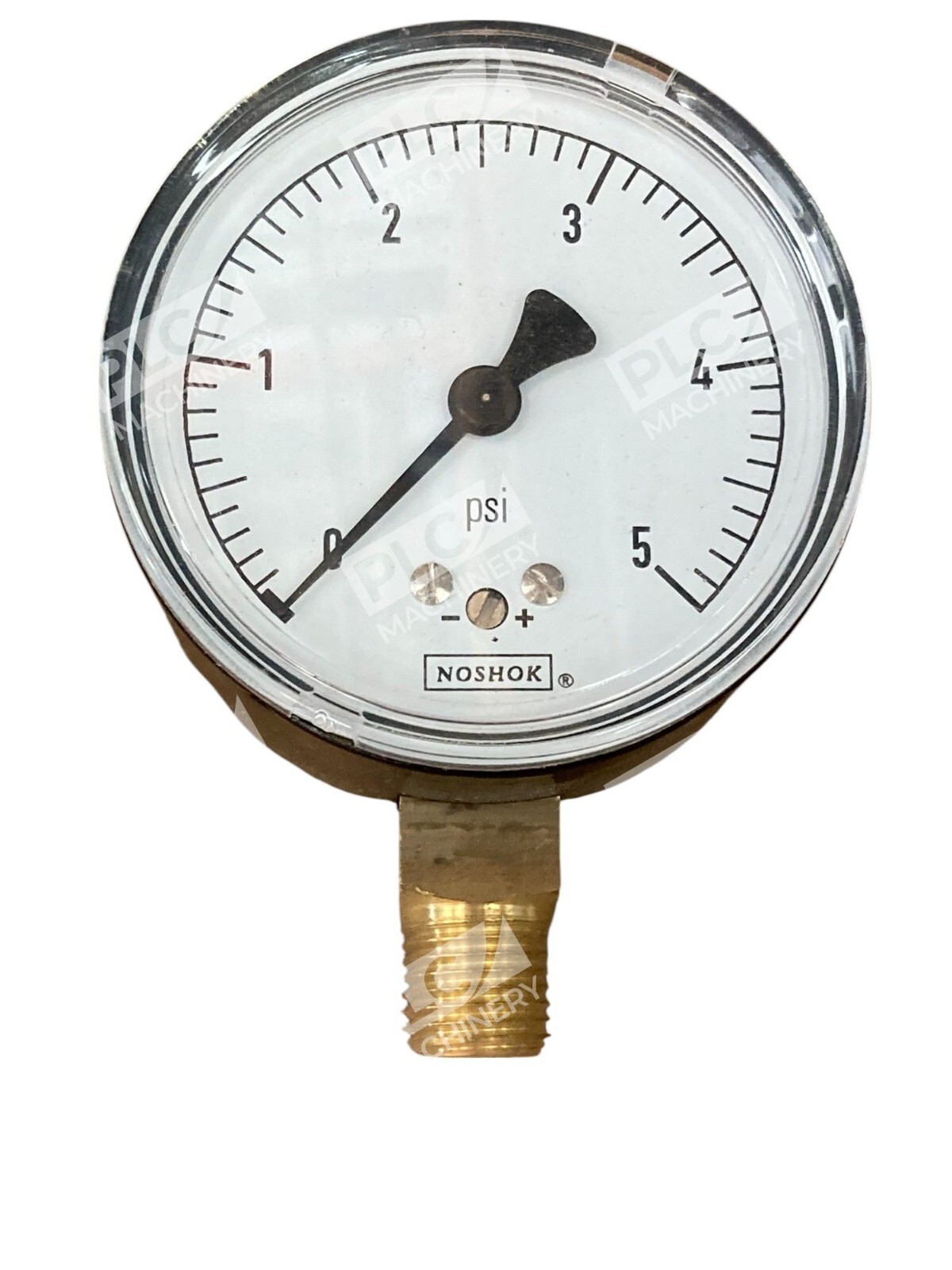 Noshok 1/4"NPT 2.5" 0-5PSI Diaphragm Pressure Gauge 25-200-5-PSI - Image 5