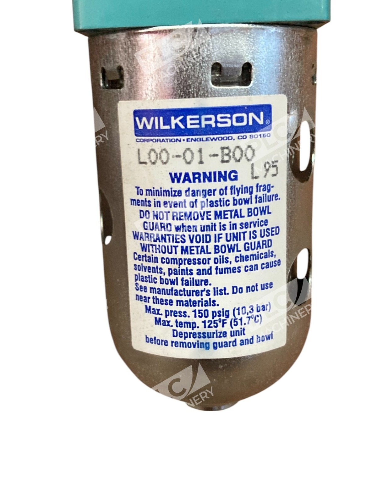 Wilkerson L95 Pneumatic Lubricator L00-02-B00 - Image 9